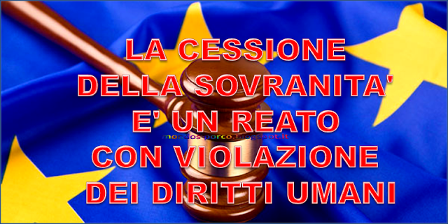 la cessione di sovranità è reato