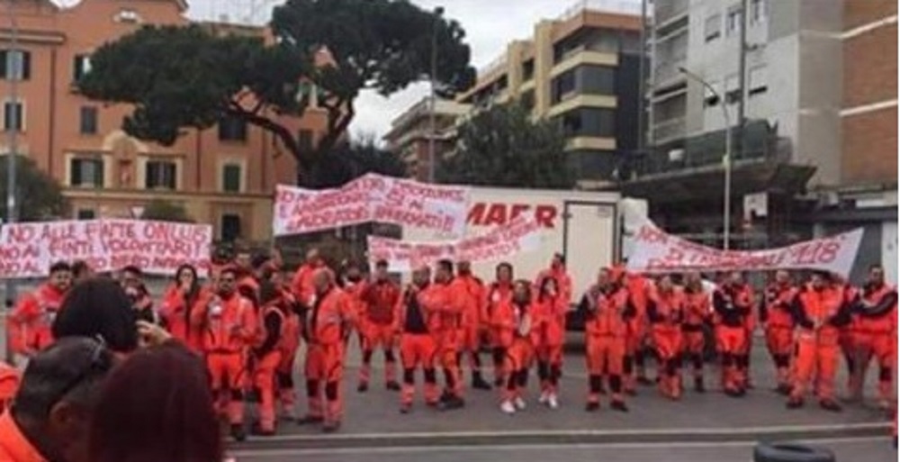 protesta dipendenti ares 118 Viterbo Rieti