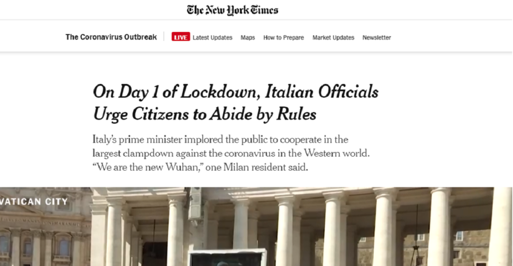 New York Times italiani furbi