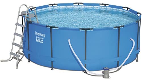 Bestway 56420 Steel Pro MAX - Piscina Fuori Terra Rotonda, 366X122 cm