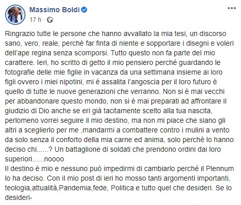 massimo boldi post 2