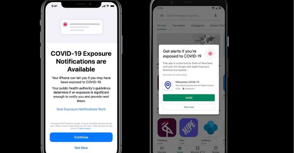 exposure notification apple google android ios