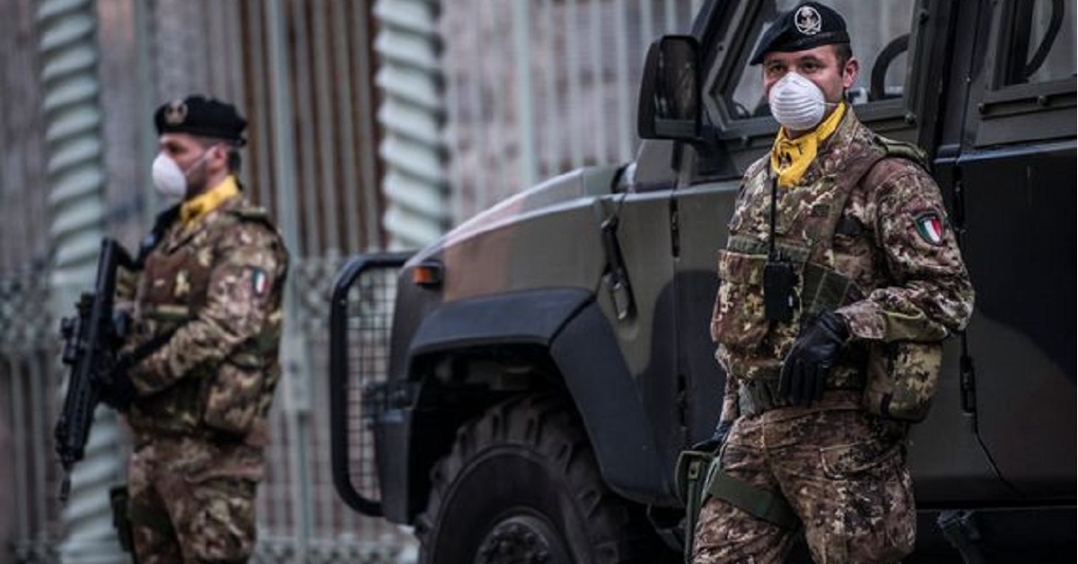 esercito in strada diego fusaro controllo norme anticontagio