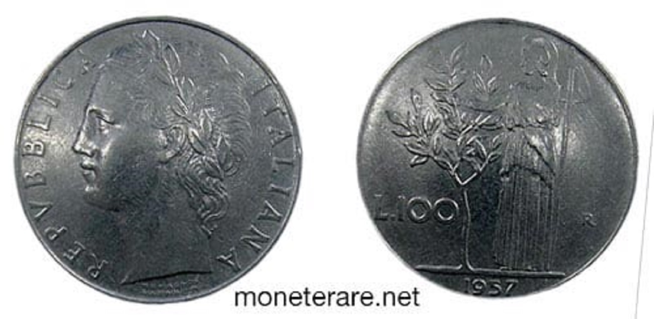 100 lire 1957
