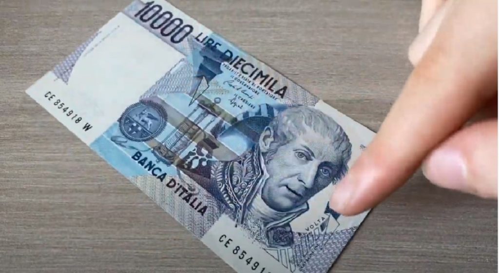 10000 lire rare Alessandro Volta valore