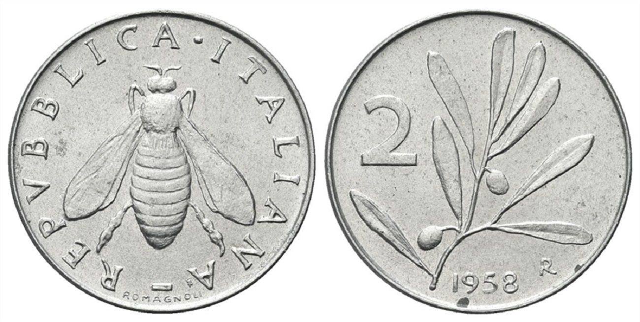 2 lire 1958