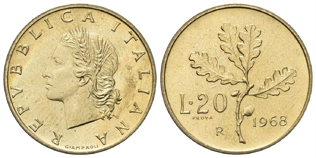 20 lire 1968 prova