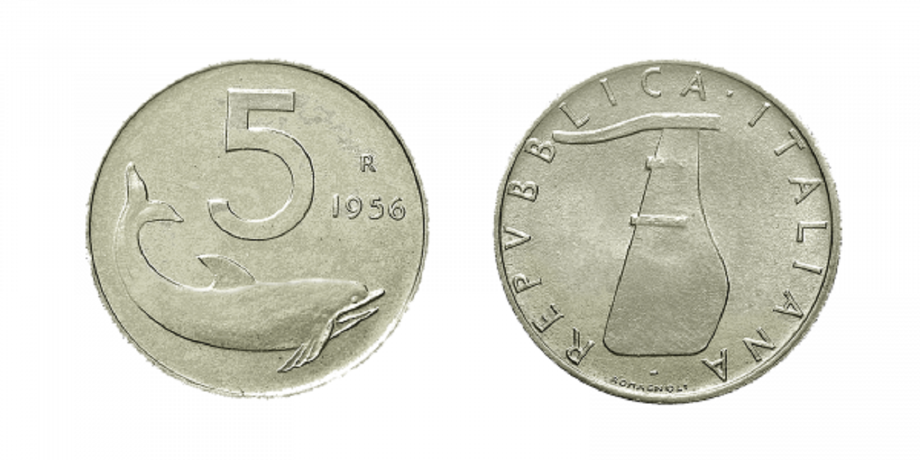 5 lire 1956