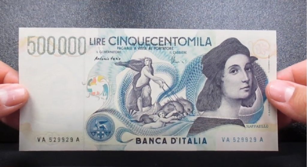 500 mila lire valore