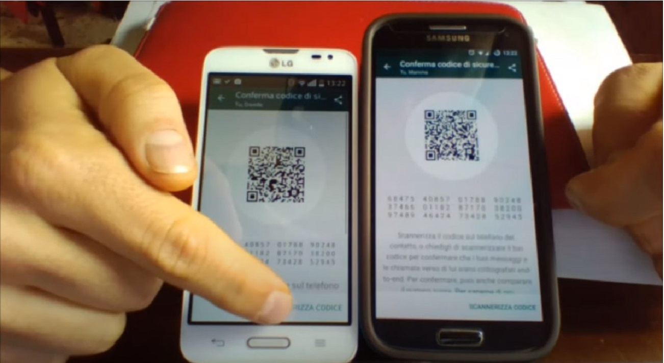 WhatsApp aggiungere contatto QR Code