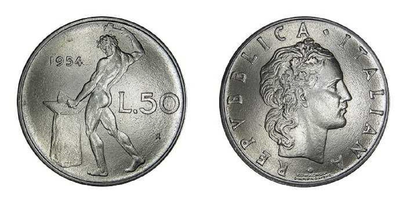 50 lire vulcano del 1954