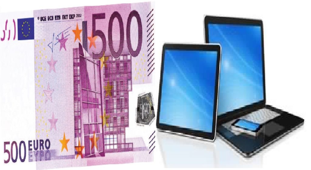 Banconota da 500 euro - bonus PC e tablet