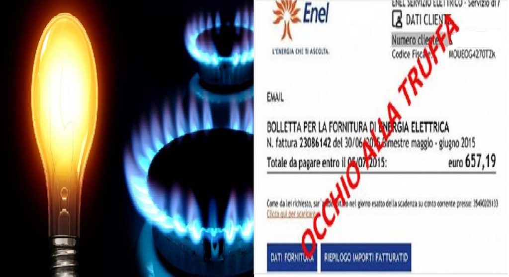 Truffa bollette luce e gas