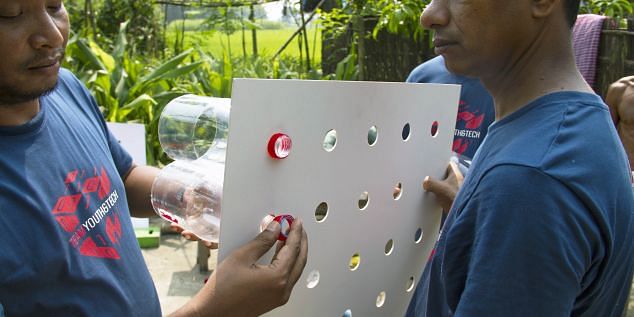 Condizionatore fai da te con bottiglie di plastica Eco Cooler