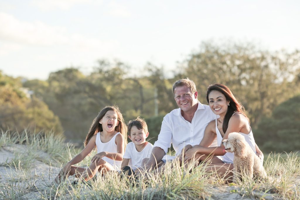 Famiglia con figli a carico