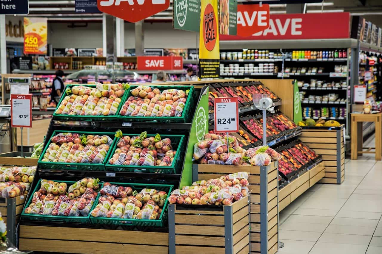 Banco ortofrutta supermercato