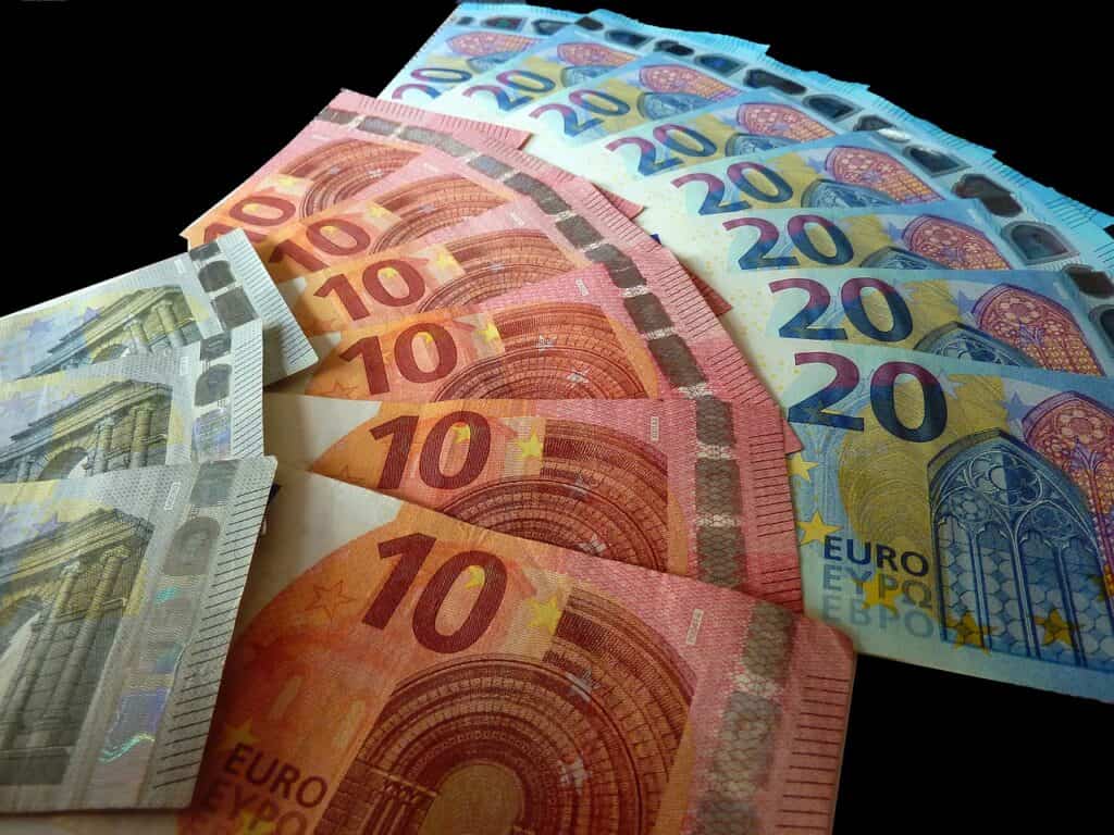 Banconote 5 10 e 20 euro
