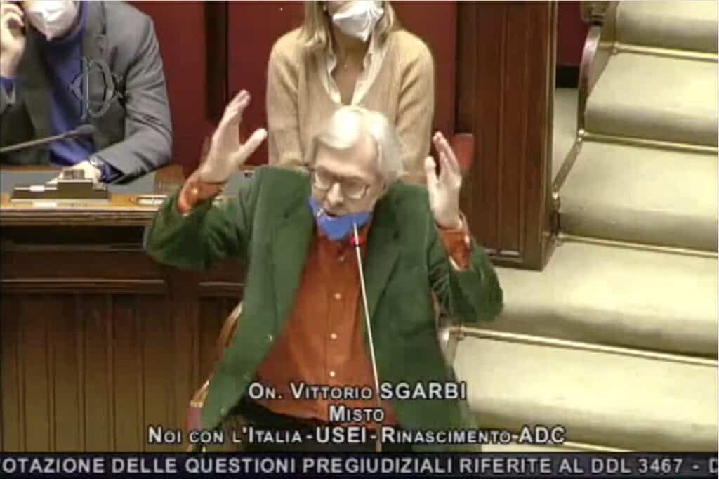 Vittorio Sgarbi alla Camera