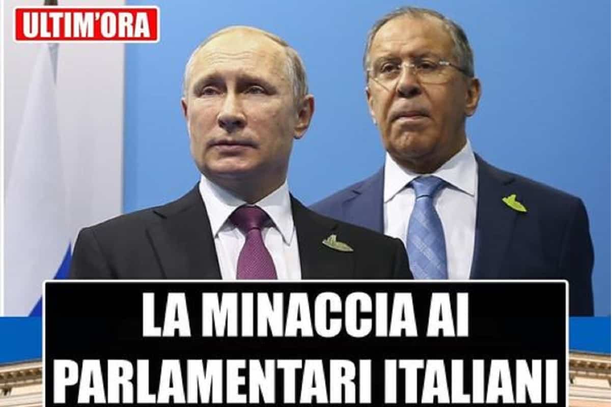 Lavrov minaccia i parlamentari italiani