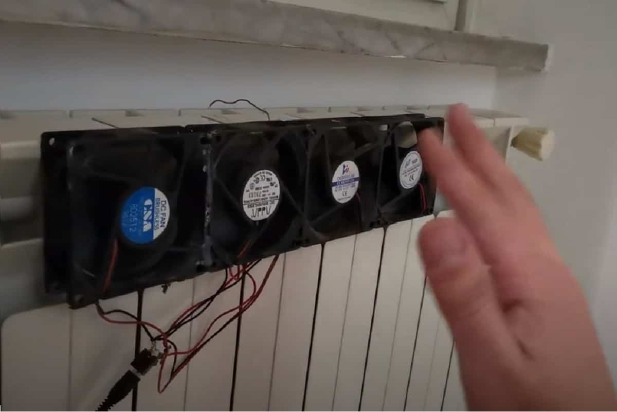 Sistema di ventilazione per termosifoni