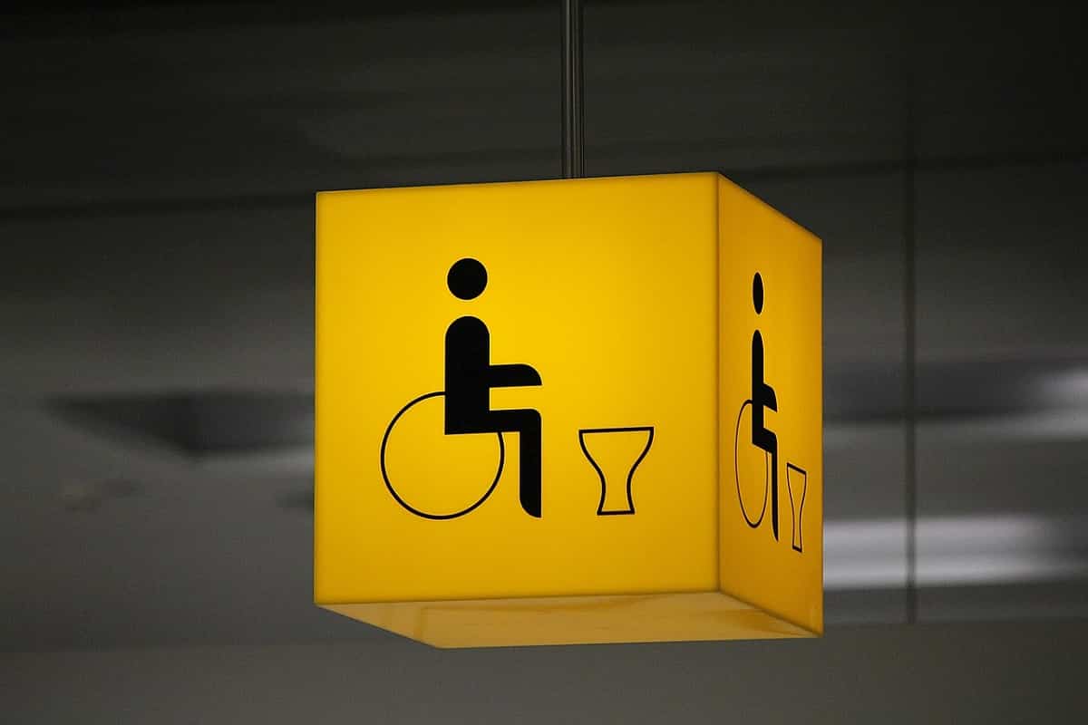 Insegna wc per disabili