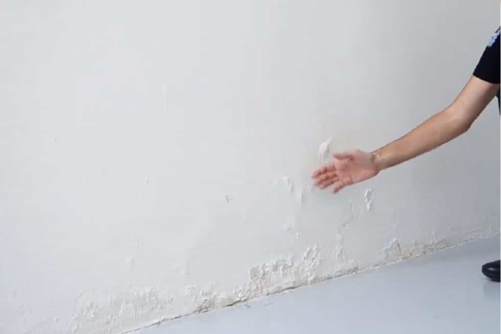 Umidità di risalita su parete