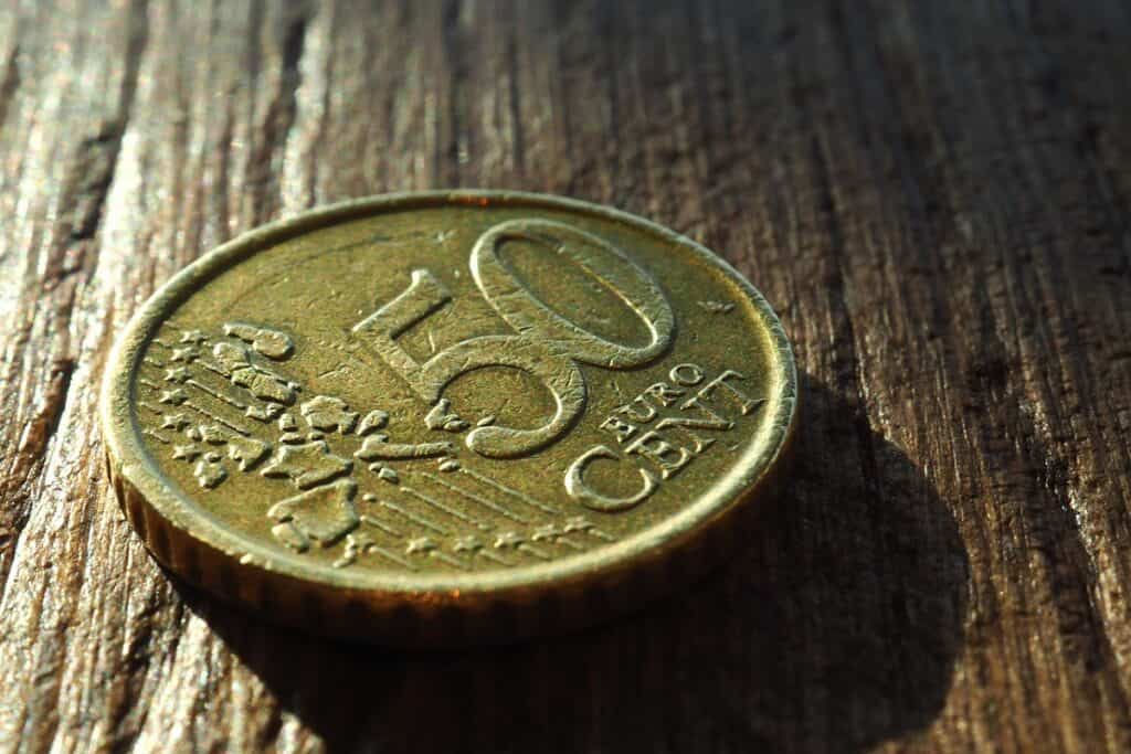 Moneta da 50 centesimi di euro rara