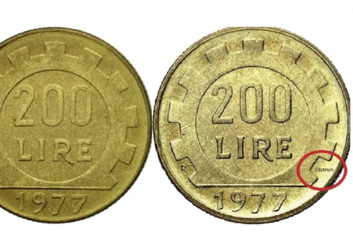 200 lire Prova del 1977