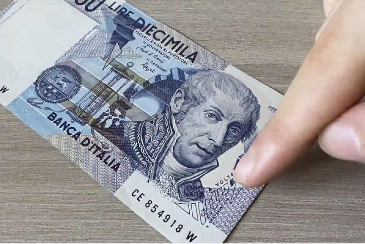 Diecimila lire Alessandro Volta banconota