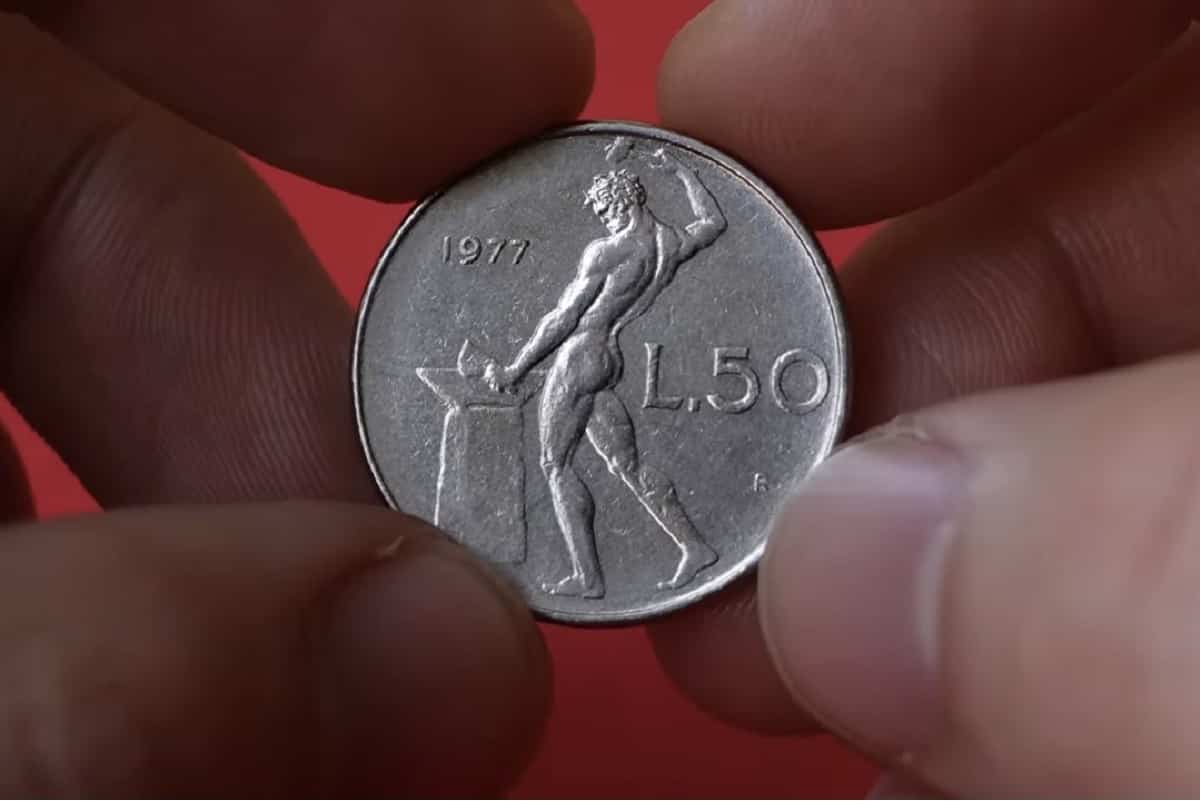 Moneta da 50 lire 1977