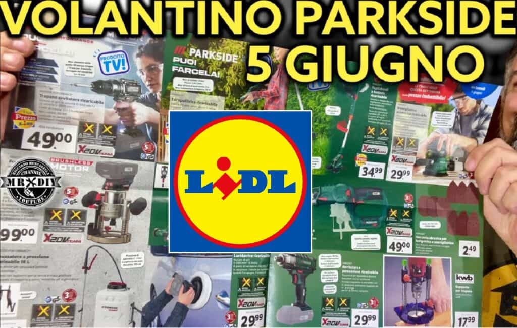 Volantino Parkside Lidl 5 giugno 2023