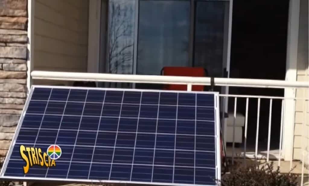 Pannello solare da balcone striscia la notizia