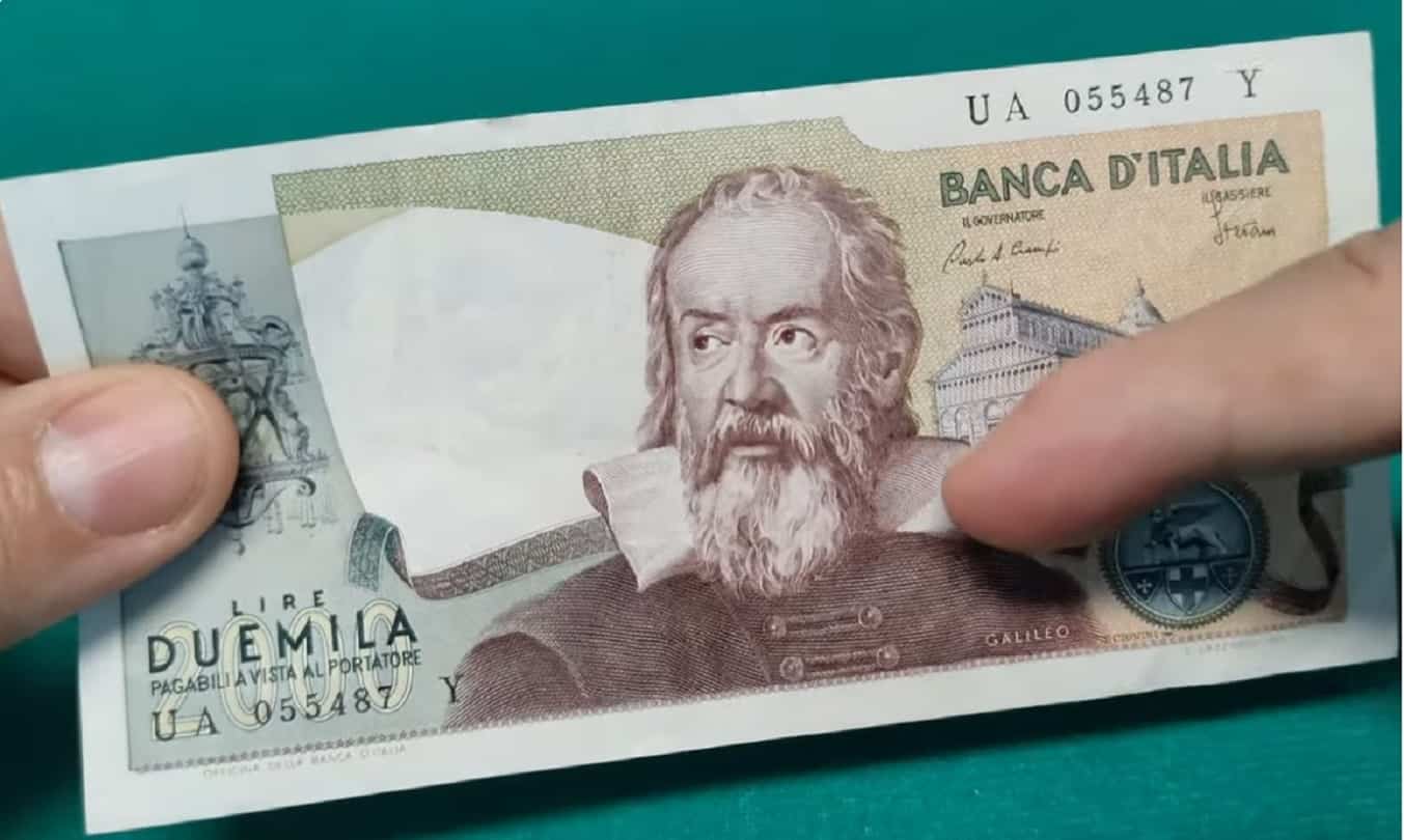 Banconota da 2000 lire Galileo