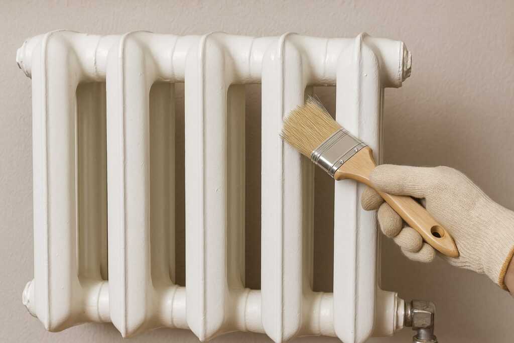 Applicazione di una vernice per termosifoni che non blocca la diffusione del calore e resiste all’ingiallimento