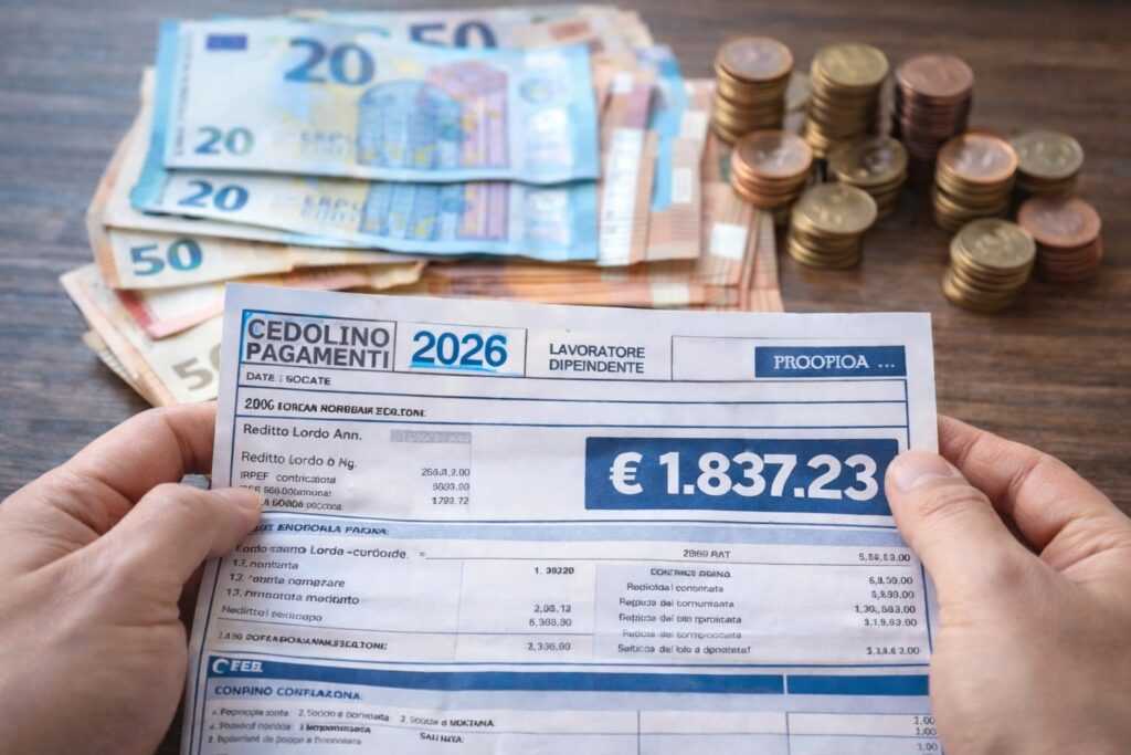 Cedolino paga 2026 con aumento dello stipendio netto grazie al taglio delle tasse per i lavoratori dipendenti.
